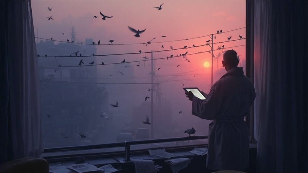 dawn bird watching urban wildlife death of morning newspaper