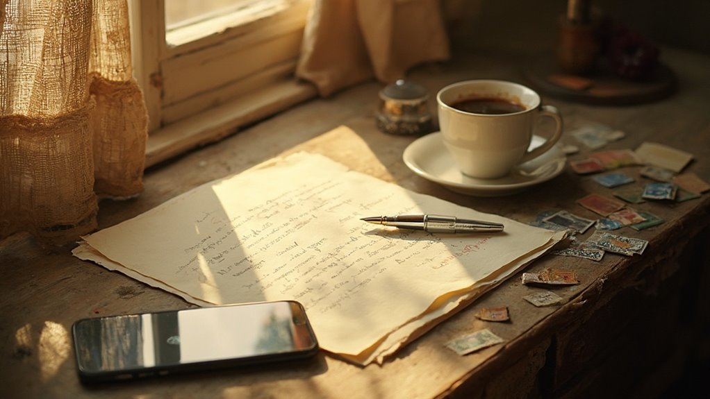 handwritten letters versus digital messages