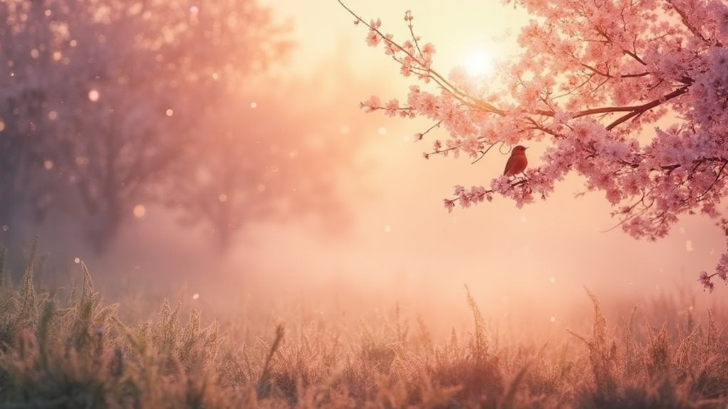 tranquil dawn solitary contemplation nature s embrace